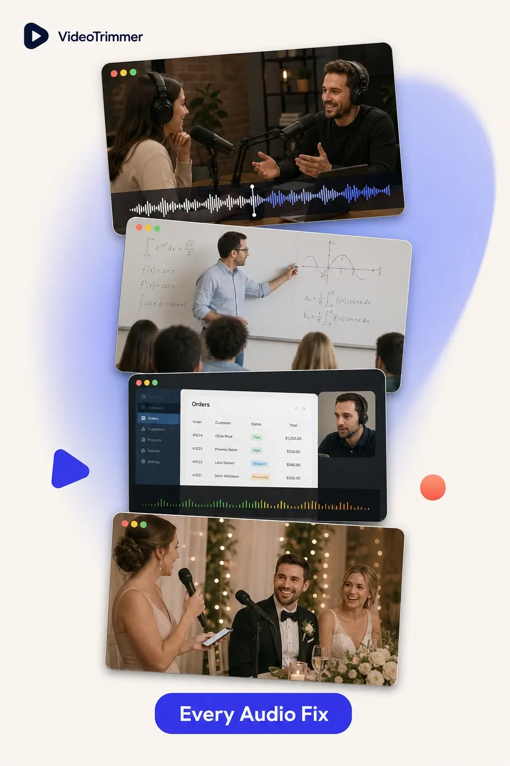 Volume changer used by podcasters, teachers, and support teams