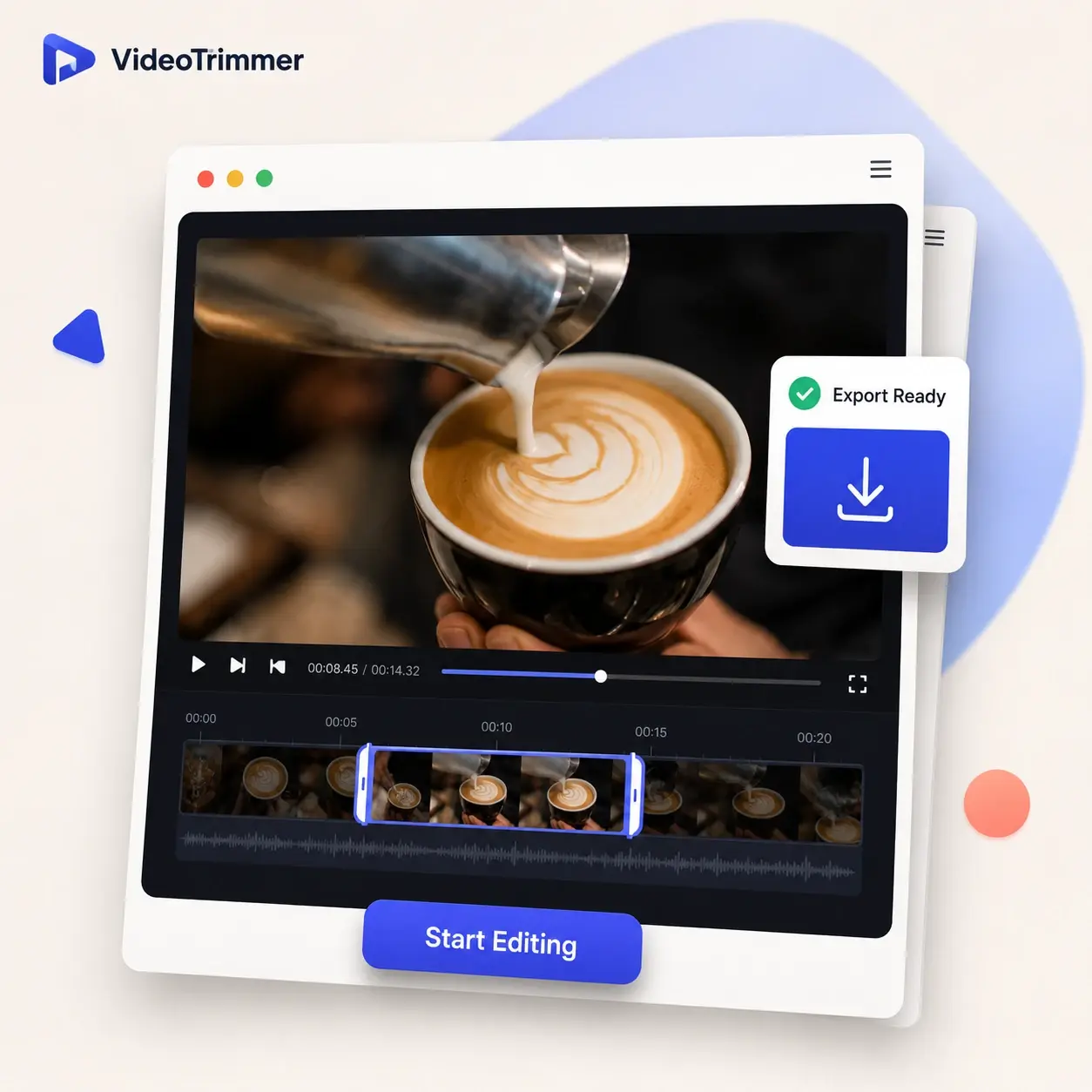 Free online video editor ready to trim, crop, and adjust a clip